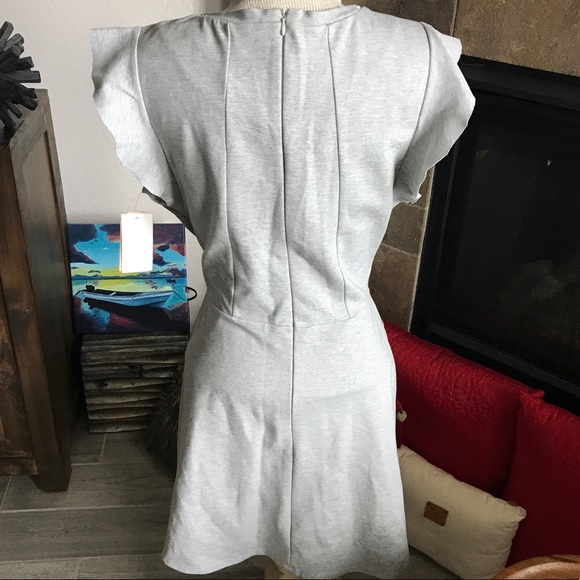 Copper Key Skater Dress Sleeveless Statement Neck - Picture 6 of 7